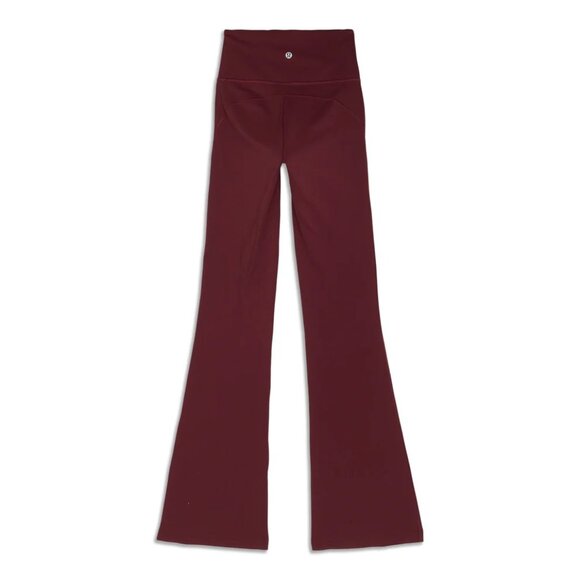 Lululemon Groove Super-High-Rise Flare Pant Nulu Size 2 🍷 Red Merlot - Picture 4 of 13